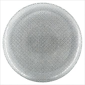 Silver Glass Dinner Plate 10.5" for Dining and Serving