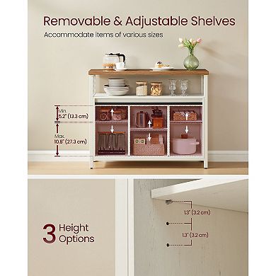Multi-Use Storage Cabinet, TV Stand and File Cabinet, Industrial Design, Sliding Doors