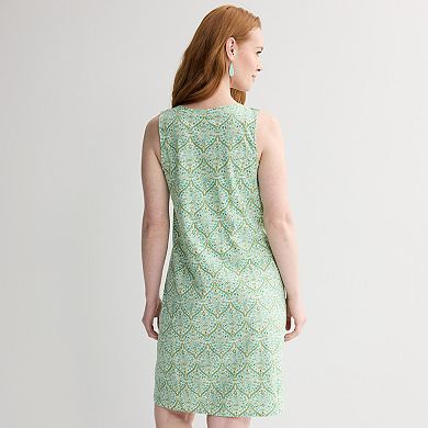 Women's Croft & Barrow® Buttoned Shoulder Dress