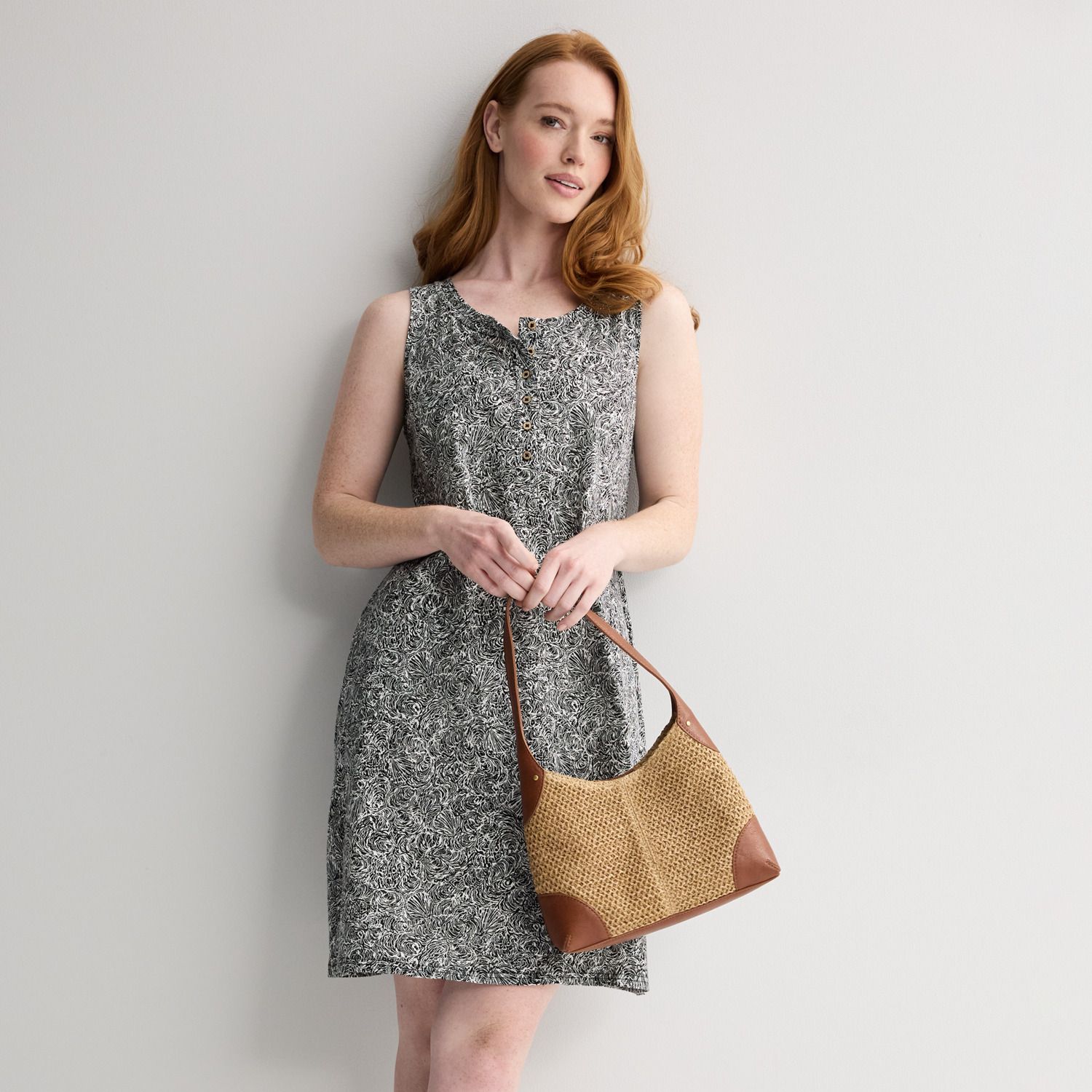 Женские платья Croft & Barrow Knit Henley Dress