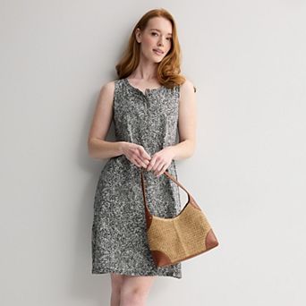 Women's Croft & Barrow® Buttoned Shoulder Dress