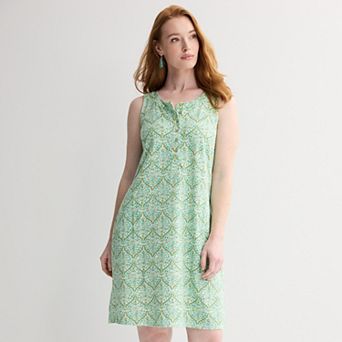 Women's Croft & Barrow® Buttoned Shoulder Dress