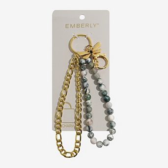 Emberly Chain Bead Dragonfly Bag Charm