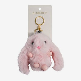 Emberly Plush Bunny Bag Charm