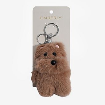 Emberly Plush Dog Bag Charm