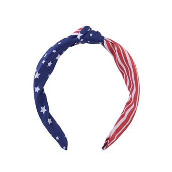 American Flag Top Knot Headband