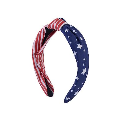 American Flag Top Knot Headband