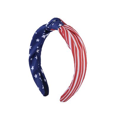 American Flag Top Knot Headband