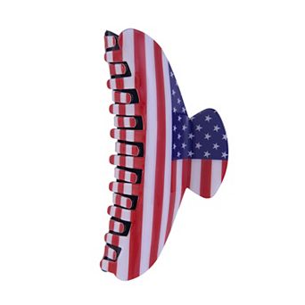 American Flag Claw Hair Clip