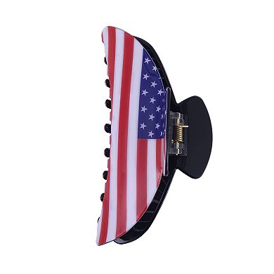 American Flag Claw Hair Clip