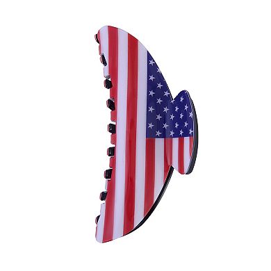 American Flag Claw Hair Clip