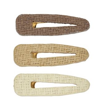 Emberly 3-Pack Raffia Hair Clips
