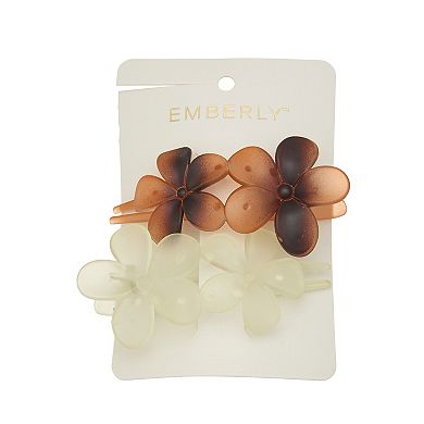 Emberly 2-Piece Flower Hair Clips