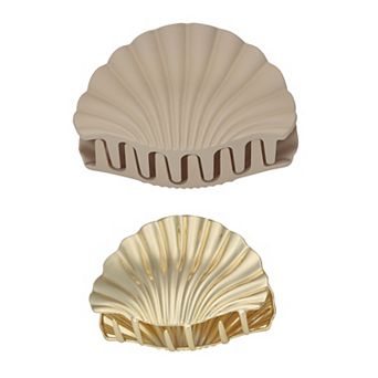 Emberly 2 pc Seashell Claw Clips