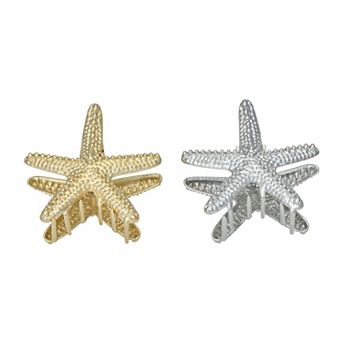 Emberly 2 pc Starfish Claw Clips