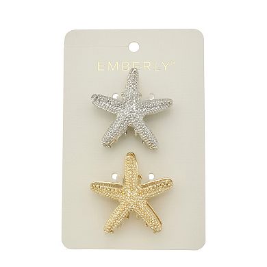 Emberly 2-Piece Starfish Claw Clips