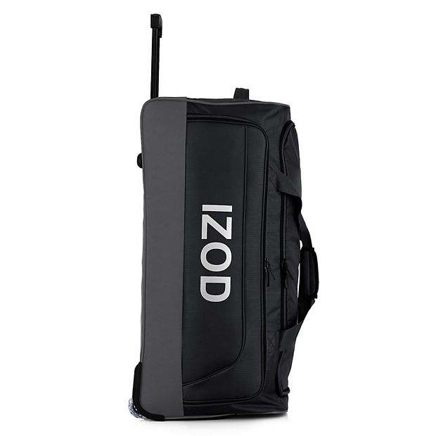 IZOD Katy Travel Rolling 30" Medium Duffel,Grey