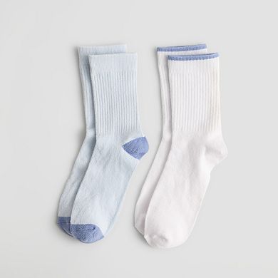 Women's FLX 2-Pack Fashion Demi Crew Socks
