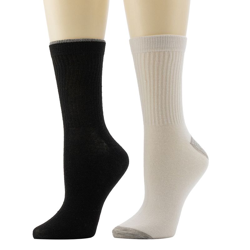 Women's FLX 2-Pack Fashion Demi Crew Socks,