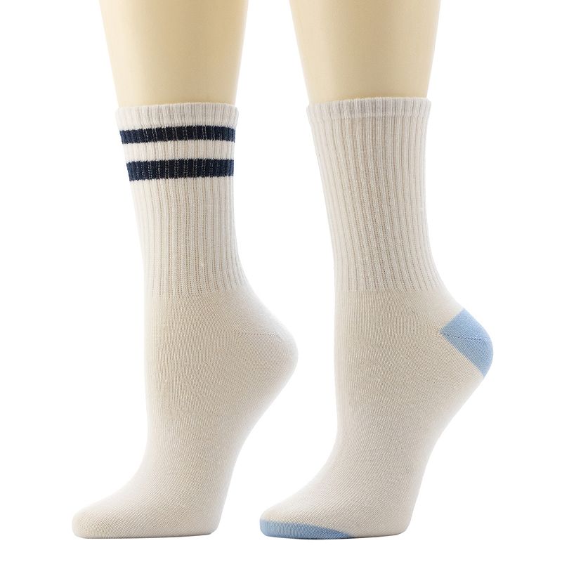 Women's FLX 2-Pack Fashion Demi Crew Socks,