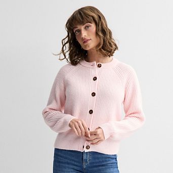 Women's Sonoma Goods For Life® Cozy Heritage Button Front Sweater Cardigan