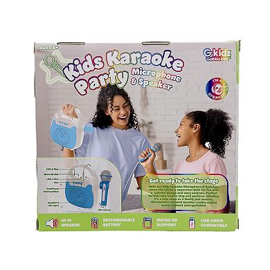 GabbaGoods Karaoke Party Machine with Microphone