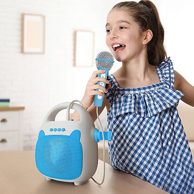 GabbaGoods Karaoke Party Machine with Microphone