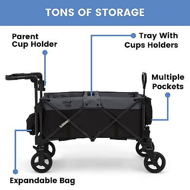 Little Folks by Delta Children City Wagon Cruiser Stroller