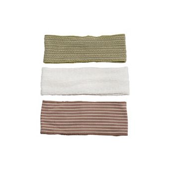 Emberly 3-Pack Ribbed Headbands