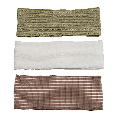Emberly 3-Pack Ribbed Headbands