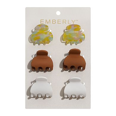Emberly 6-Pack Mini Claw Clips