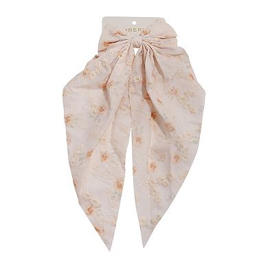 Emberly Floral Bow Barrette