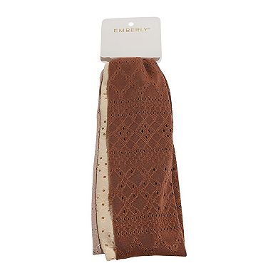 Emberly 3-Pack Eyelet Headbands