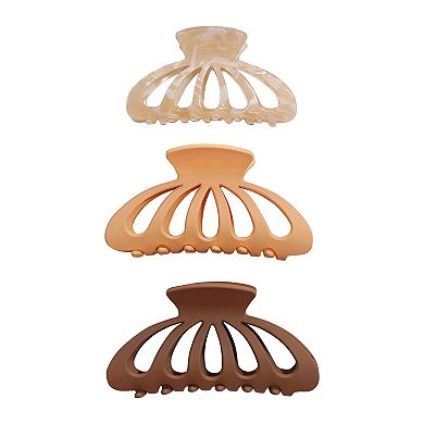 Emberly 3-Pack Split Claw Clips