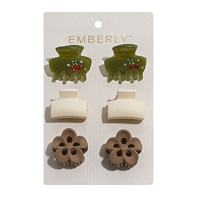 Emberly 6-Pack Mini Claw Clips