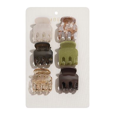 Emberly 6-Pack Mini Hair Clips