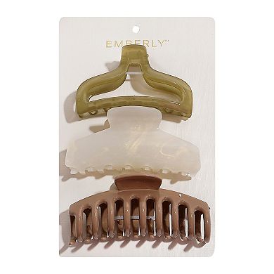 Emberly 3-Pack Claw Clips