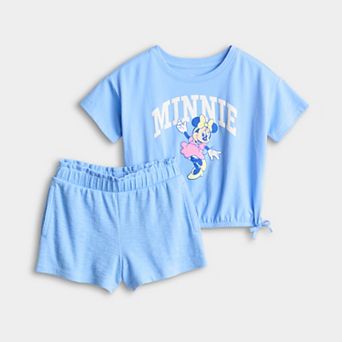 Baby & Toddler Girl Jumping Beans® Disney's Minnie Mouse Short Sleeve Tee & Shorts Set