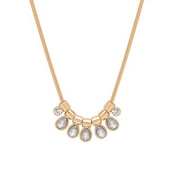 LC Lauren Conrad Gold-Tone Short Sliders Charm Necklace