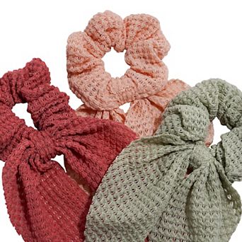 Emberly 3-Pack Mesh Knot Scrunchies