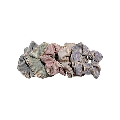 Emberly 5-Pack Plaid Scrunchies