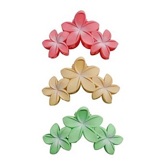 Emberly Floral Claw Clip 3-Pack