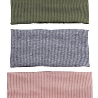Emberly 3-Pack Ribbed Headbands