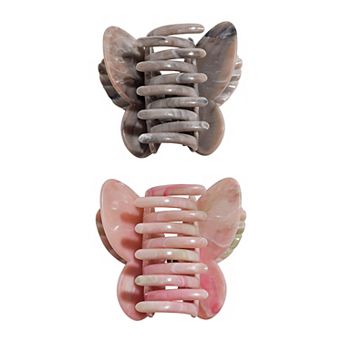 Emberly 2 pc Butterfly Hair Clip Set