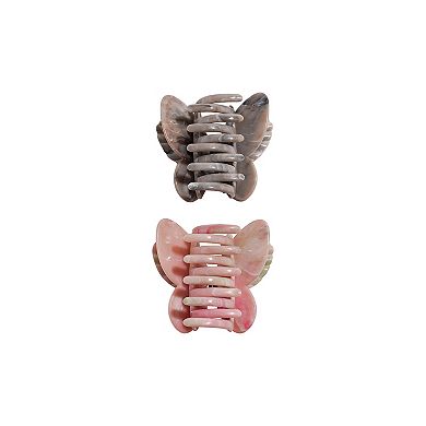 Emberly 2-Piece Butterfly Hair Clip Set