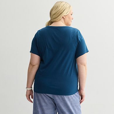 Plus Size Disney's Mickey & Minnie Mouse Fireworks Graphic Tee