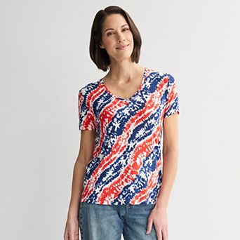 Women's Americana USA Short Sleeve Top