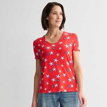 Women's Americana USA Short Sleeve Top
