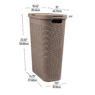 Mind Reader Slim Laundry Basket