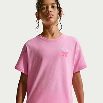 Girls 8-20 Nike Sportswear Essentials Short Sleeve Bow Design Graphic T-Shirt